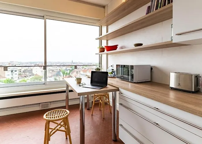 Апартаменты Le Skyline Lumineux , Vue Imprenable, Calme , Pk Дижон